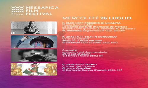 MesagnEstate mercoledì 26 luglio – terza giornata Messapica Film Festival