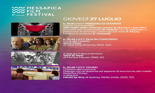 MesagnEstate giovedì 27 luglio – quarta giornata Messapica Film Festival