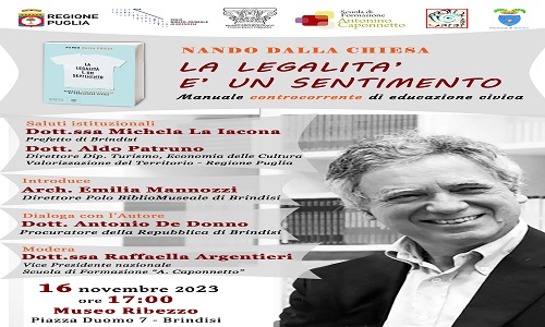 Presentazione del libro “La Legalità è un sentimento. Manuale controcorrente di educazione civica” di Nando Dalla Chiesa.
