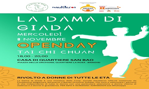 Mercoledì 8 novembre Open Day di Tai Chi Chuan