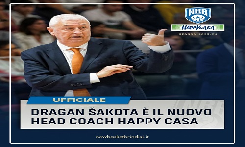 Happy casa Dragan Sakota e' il nuovo allenatore 