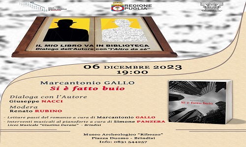 Al Museo Ribezzo si presenta il libro “Si è fatto buio”