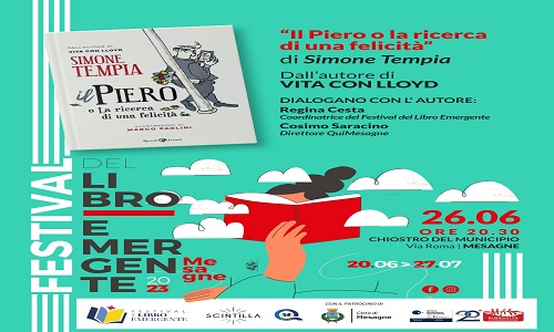  Simone Tempia, autore di "Vita con Lloyd", presenta a Mesagne "Il Piero"
