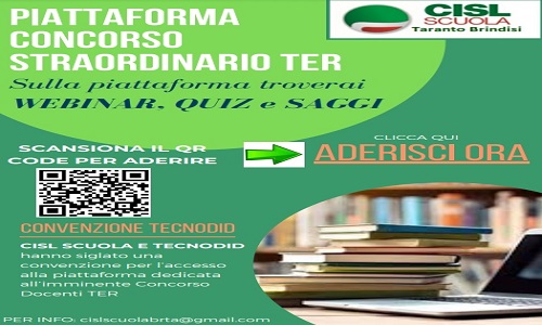 Cisl preparazione concorso docenti ter 