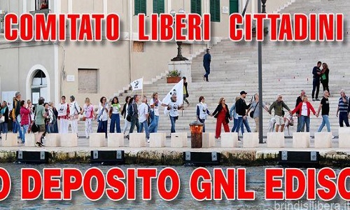 Comitato liberi  cittadini manifestazione contro deposito Edison 