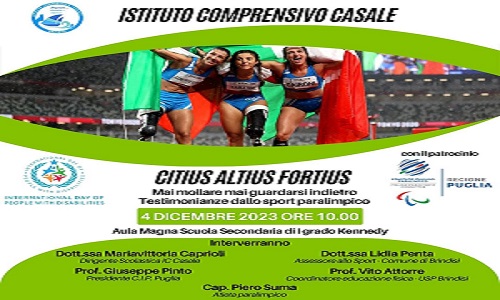 Icc Brindisi incontro sullo sport paralimpico  