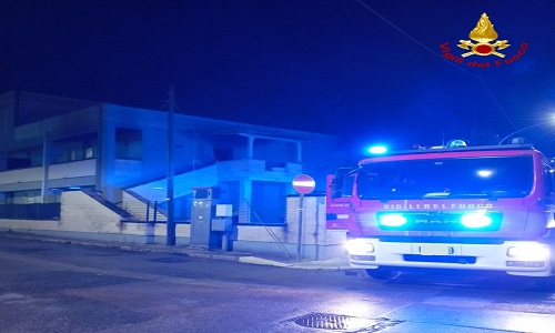 Mesagne ieri sera incendio in un appartamento 