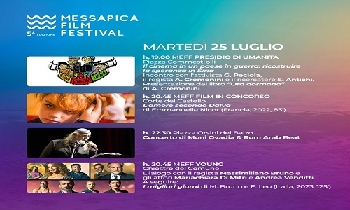 Seconda serata MEFF, un programma prestigioso dedicato al cinema, all’attualità e alla musica 