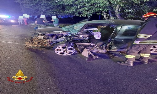 Ostuni incidente stradale nella notte 