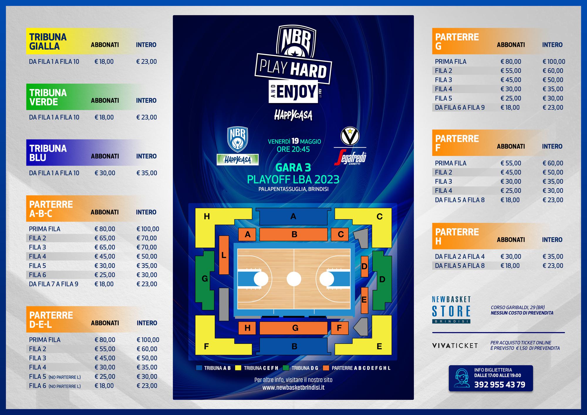 Happy casa prelazione biglietti Play off