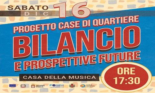 Brindisi "Case di quartiere"evento di fine d'anno