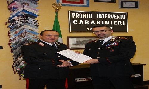 Brindisi: il Brigadiere Capo Gaetano Mancino dopo 33 anni lascia il servizio.