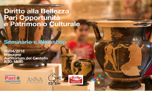 A Mesagne il seminario "Diritto alla bellezza. Pari Opportunità e Patrimonio Culturale"