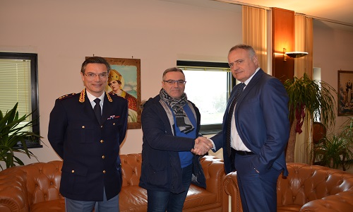 Il Questore Masciopinto  incontra commerciante  vittima di rapina 