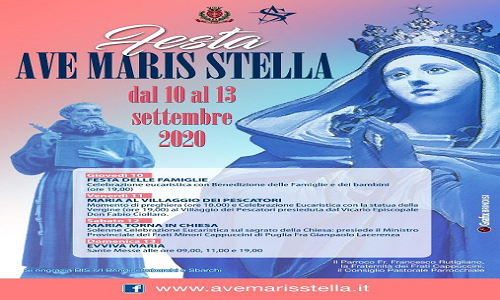 Dal 10 al 13 settembre al rione Casale la Festa Ave Maris Stella