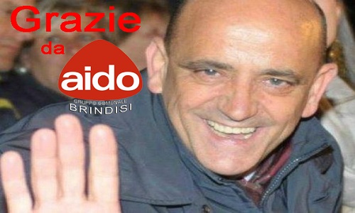 Aido Brindisi ringrazia la famiglia di Mimmo Mele per la donazione degli organi 