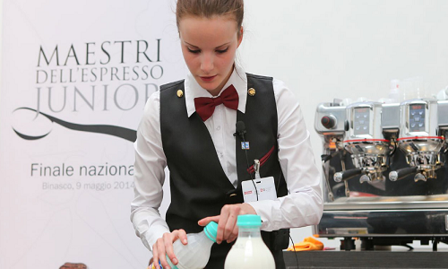 Gli studenti dell'Alberghiero di Brindisi alla fase finale del concorso "Maestri dell'Espresso Junior"