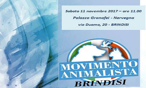 Brindisi: sabato conferenza stampa del Movimento Animalista