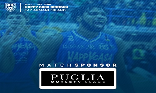 Basket:Puglia outlet village  sponsor della partita contro Milano 