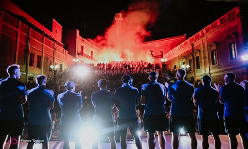 Grande festa ieri sulla scalinata virgiliana per la presentazione della squadra Happy Casa Brindisi