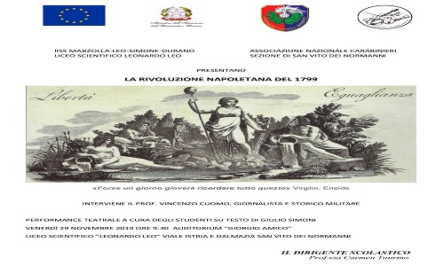 SanVito conferenza su Repubblica Napoletana all'auditorium Giorgio Amico 