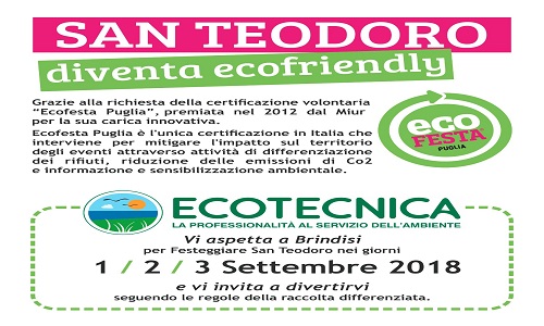 Festa Santi Patroni: Ecofesta Puglia interviene 1, 2 e 3 settembre su via del Mare con 8 unità operative