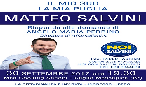 Sabato Matteo Salvini a Ceglie Messapica