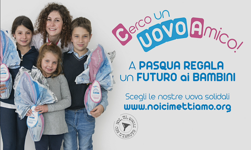 La campagna solidale Cerco un Uovo Amico! sostiene la Ricerca Scientifica STOP al Neuroblastoma con le Uova di Pasqua del “Bambino con l’imbuto” 