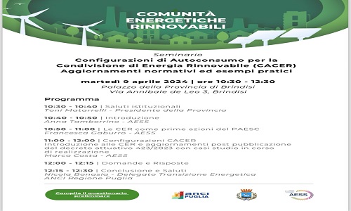 Seminario AESS sulle Comunità Energetiche Rinnovabili