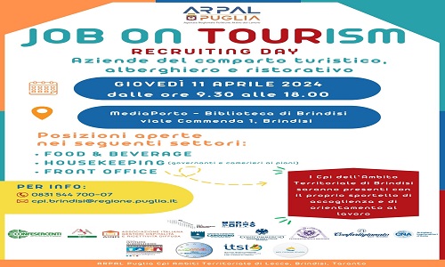 Job On Tourism organizzato per l'11 aprile 