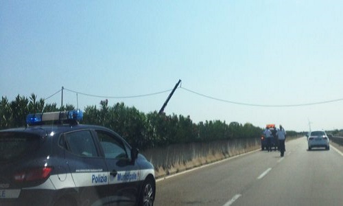 Anas blocco provvisorio superstrada Brindisi Lecce 