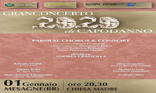 Concerto di Capodanno a Mesagne, il Coro “Parsifal” in Chiesa Matrice