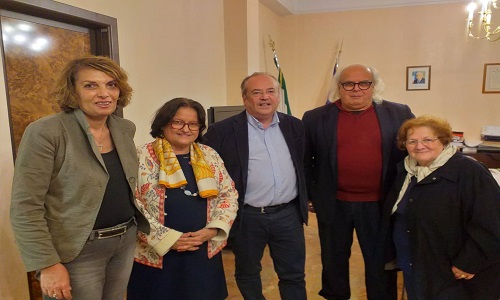 Visita al sindaco Rssi della delegazione della comunita' greca del Grande Salento
