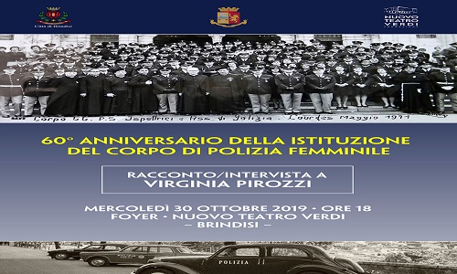 Mercoledi presso il Teatro Verdi il 60° Anniversario della nascita del “Corpo di Polizia Femminile”