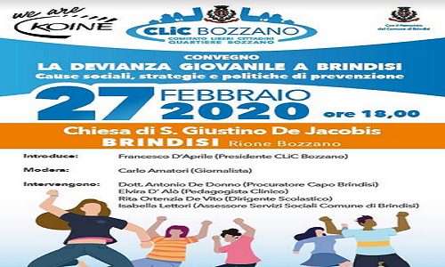 Il Procuratore Capo De Donno al convegno sulla devianza giovanile