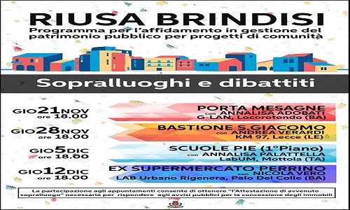 Al via il bando Riusa Brindisi