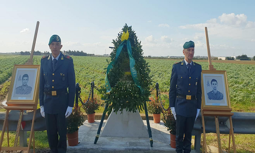 20°Anniversario della morte dei finanziari Sottile e De Falco: cerimonia ieri sulla strada per Jaddico