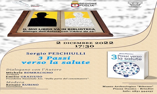 Al Museo Ribezzo si presenta il libro “Tre passi verso la salute”.