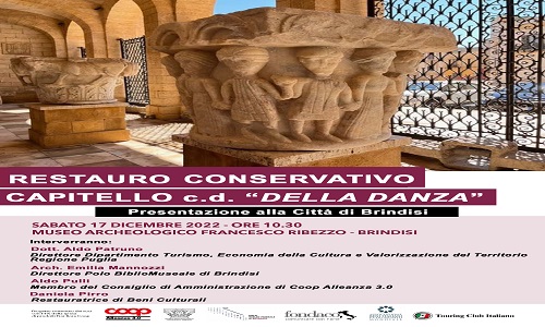 Presentazione alla città del restauro conservativo Capitello c.d. “della danza” – Museo Archeologico Ribezzo.