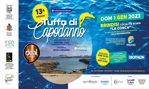 Brindisi:Tuffo di Capodanno 2023 presentazione manifestazione 