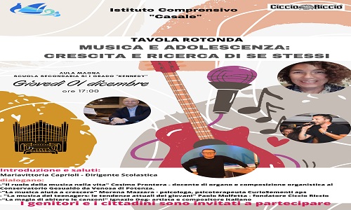 Tavola rotonda: “Musica e adolescenza: crescita e ricerca di se stessi”