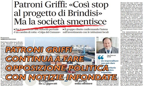Bbc Patroni Griffi fa politica con notizie false 