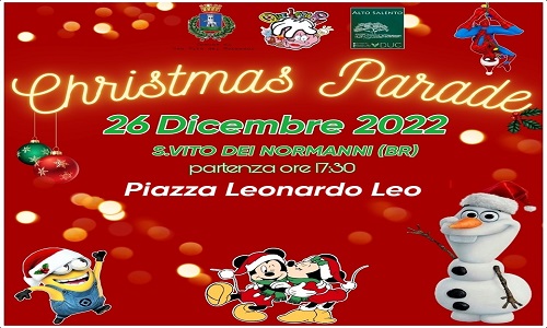 A San Vito dei Normanni arriva la "CHRISTMAS PARADE"