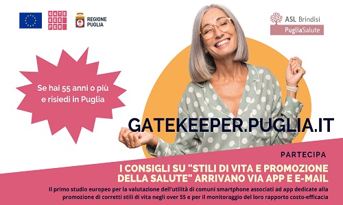 Al via Gatekeeper, il progetto sperimentale per la promozione della salute negli over 55