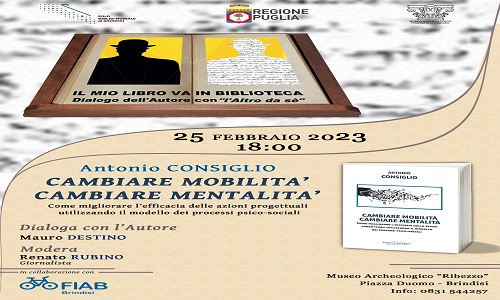 Al Museo Ribezzo si presenta il libro “Cambiare mobilità, cambiare mentalità”.