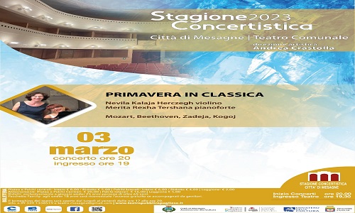 Il concerto “Primavera in Classica” dà il via alla Stagione Concertistica a Mesagne