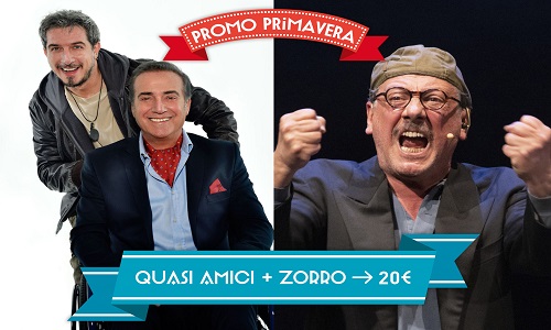 Quasi amici e Zorro al Verdi di Brindisi 