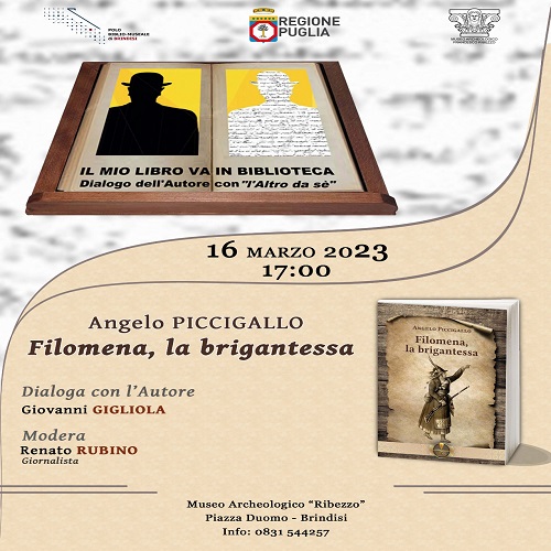 Al Museo Ribezzo si presenta il libro “Filomena, la brigantessa”.