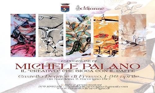Al Castello di Carovigno la collezione “Biro&Caffè” di Michele Palano