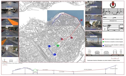  Iniziano i lavori di realizzazione delle piste ciclabili nei quartieri Centro,  Commenda, Santa Chiara e Sant’Angelo
